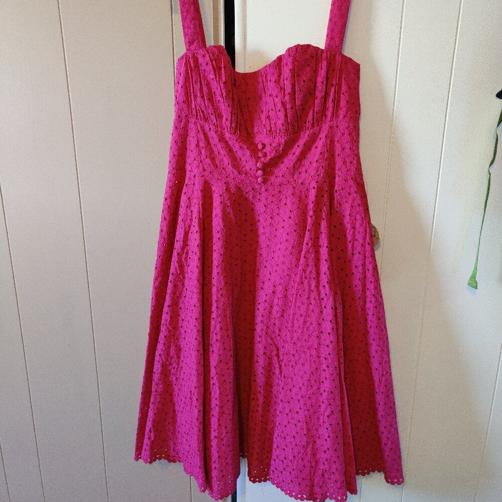 Timeless 50s Valerie Swing Dress in Cerise Pink